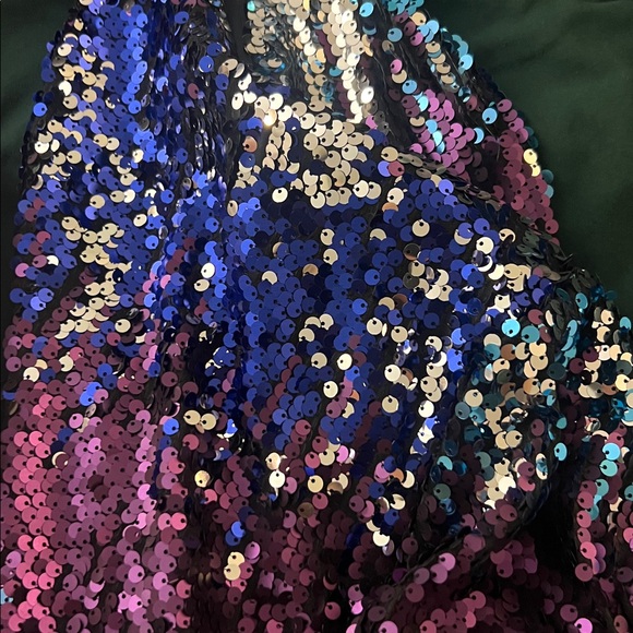 Sequin Open Front Cardigan with pockets - Picture 6 of 6